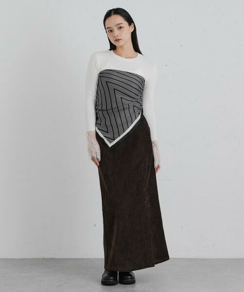 SENSE OF PLACE by URBAN RESEARCH / センスオブプレイス バイ アーバンリサーチ Tシャツ | 『WEB/一部店舗限定』袖口レーストップ | 詳細10
