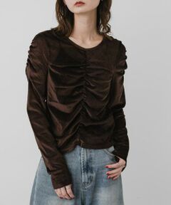 SENSE OF PLACE by URBAN RESEARCH / センスオブプレイス バイ アーバンリサーチ Tシャツ | 『WEB/一部店舗限定』シアーベロアシャーリングトップ