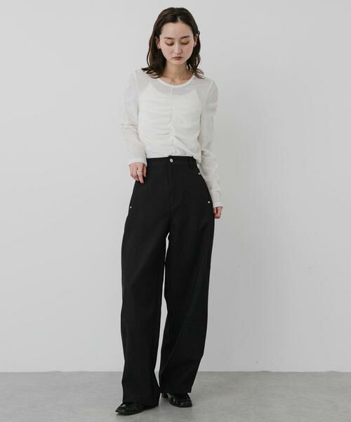 SENSE OF PLACE by URBAN RESEARCH / センスオブプレイス バイ アーバンリサーチ Tシャツ | 『WEB/一部店舗限定』シアーベロアシャーリングトップ | 詳細13