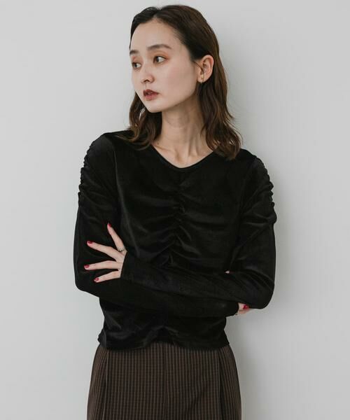 SENSE OF PLACE by URBAN RESEARCH / センスオブプレイス バイ アーバンリサーチ Tシャツ | 『WEB/一部店舗限定』シアーベロアシャーリングトップ | 詳細18