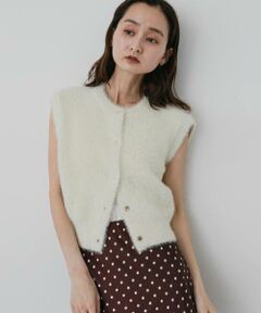 SENSE OF PLACE by URBAN RESEARCH / センスオブプレイス バイ アーバンリサーチ ニット・セーター | 『洗濯可』ラメシャギーフロントボタンノースリーブニット