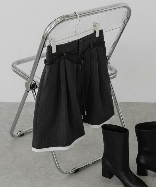 SENSE OF PLACE by URBAN RESEARCH / センスオブプレイス バイ アーバンリサーチ ショート・ハーフ・半端丈パンツ | 『イージーケア』レイヤードヘムショートパンツ | 詳細4