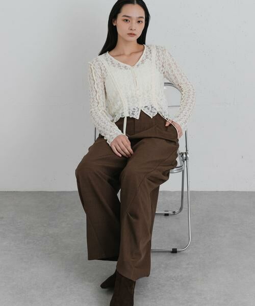 SENSE OF PLACE by URBAN RESEARCH / センスオブプレイス バイ アーバンリサーチ その他パンツ | サイドタックカーブパンツ | 詳細5