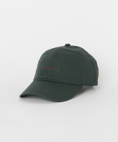SENSE OF PLACE by URBAN RESEARCH / センスオブプレイス バイ アーバンリサーチ キャップ | CARHARTT　Canvas Script Cap（グリーン）