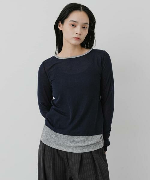 SENSE OF PLACE by URBAN RESEARCH / センスオブプレイス バイ アーバンリサーチ Tシャツ | シャーリングスリーブレイヤードTシャツ | 詳細3