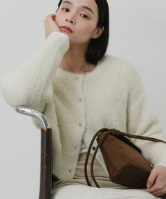 SENSE OF PLACE by URBAN RESEARCH / センスオブプレイス バイ アーバンリサーチ カーディガン・ボレロ | 『洗濯可』ラメシャギークロップドカーディガン