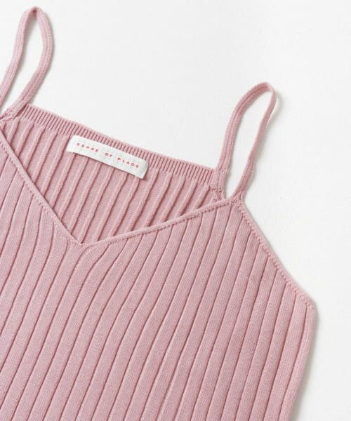 THE SHISHIKUI ニットキャミ ピンク KNIT CAMI / P.PINK – SHISHIKUI