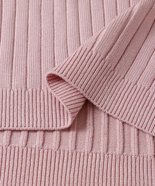 THE SHISHIKUI ニットキャミ ピンク THE SHISHIKUI / シシクイ | KNIT CAMI リブニット キャミソール