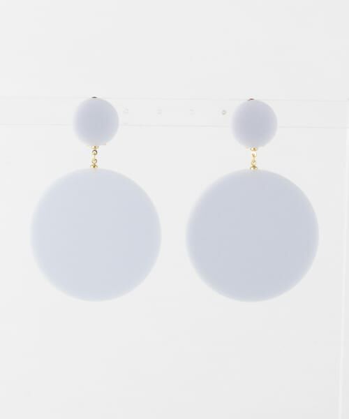 ＊＊SENSE OF PLACE by URBAN RESEARCH / センスオブプレイス バイ アーバンリサーチ ピアス・イヤリング | カラービッグサークルイヤリング∴（L.BLUE）