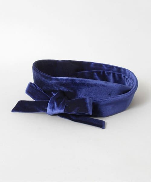 ＊＊SENSE OF PLACE by URBAN RESEARCH / センスオブプレイス バイ アーバンリサーチ ベルト・サスペンダー | ベロアサッシュベルト∴（BLUE）