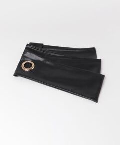 フェイクレザー結びベルト