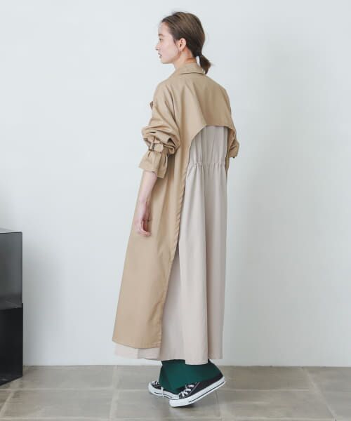 美品　baserange コート PROPORTION BODY DRESSING｜シアートレンチコート | Rakuten