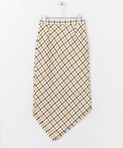 ＊＊SENSE OF PLACE by URBAN RESEARCH / センスオブプレイス バイ アーバンリサーチ スカート | ハンカチーフヘムスカート∴（YELLOW）