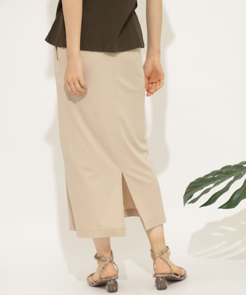 ＊＊SENSE OF PLACE by URBAN RESEARCH / センスオブプレイス バイ アーバンリサーチ スカート | バックスリットIラインスカート（BEIGE）