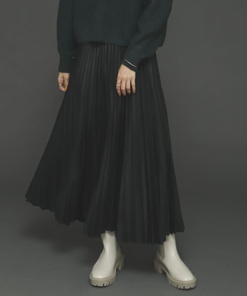 セール】 フェイクレザープリーツスカート （スカート）｜＊＊SENSE OF