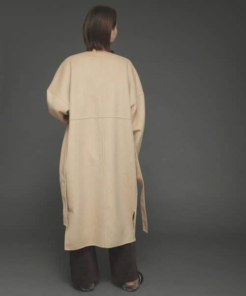 ✨ウール100％✨ アーバンリサーチドアーズ 【One】 ノーカラーコート 上品 URBAN RESEARCH DOORS（アーバンリサーチドアーズ）の「ノー
