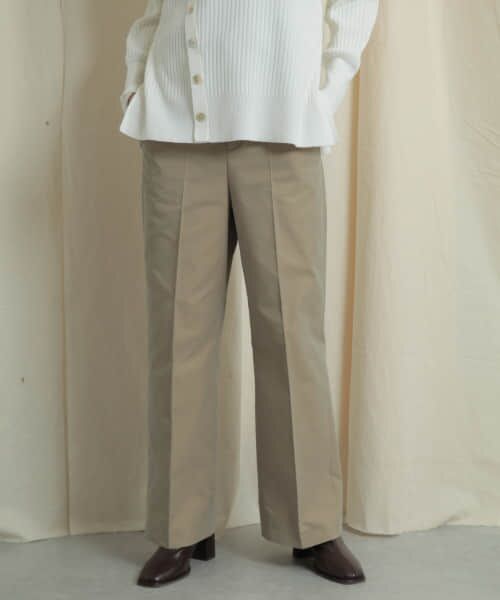 ＊＊SENSE OF PLACE by URBAN RESEARCH / センスオブプレイス バイ アーバンリサーチ その他パンツ | バックスリットストレートワイドパンツ（BEIGE）