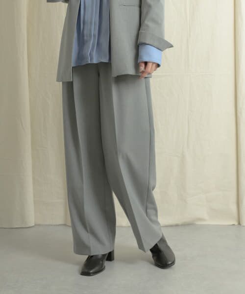 ＊＊SENSE OF PLACE by URBAN RESEARCH / センスオブプレイス バイ アーバンリサーチ その他パンツ | 『Tallサイズあり』ワイドスラックスパンツ（GRAY）