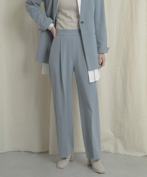＊＊SENSE OF PLACE by URBAN RESEARCH / センスオブプレイス バイ アーバンリサーチ その他パンツ | 『Tallサイズあり』ワイドスラックスパンツ（L.BLUE）