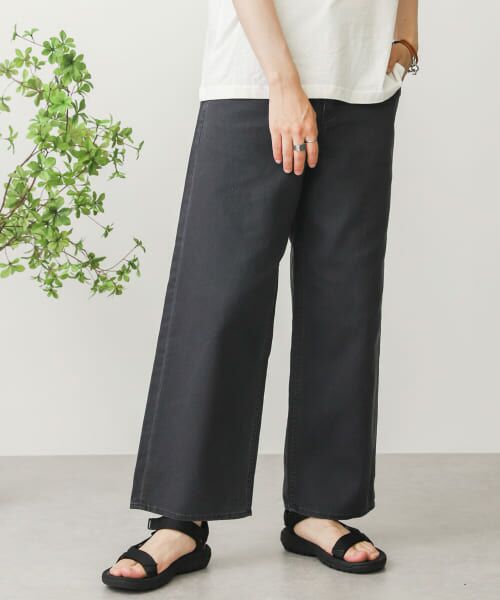 ＊＊SENSE OF PLACE by URBAN RESEARCH / センスオブプレイス バイ アーバンリサーチ その他パンツ | カラーワイドパンツ（CHARCOAL）