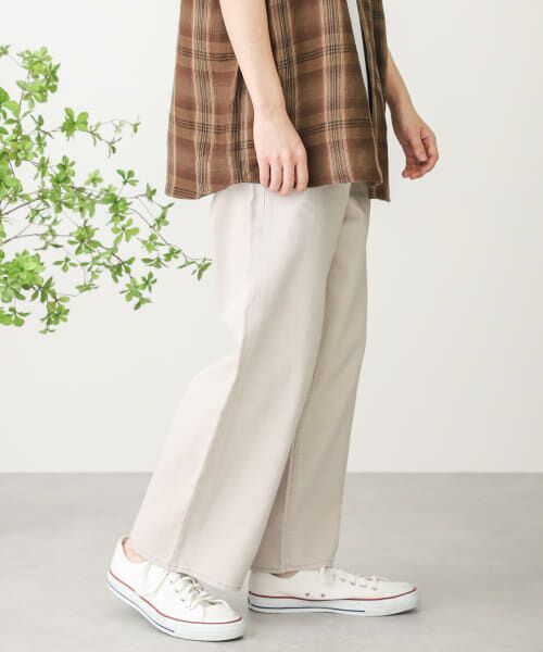 ＊＊SENSE OF PLACE by URBAN RESEARCH / センスオブプレイス バイ アーバンリサーチ その他パンツ | カラーワイドパンツ（GREIGE）