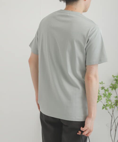 ＊＊SENSE OF PLACE by URBAN RESEARCH / センスオブプレイス バイ アーバンリサーチ Tシャツ | オーガニックコットンポケットTシャツ(5分袖)（L.BLUE）