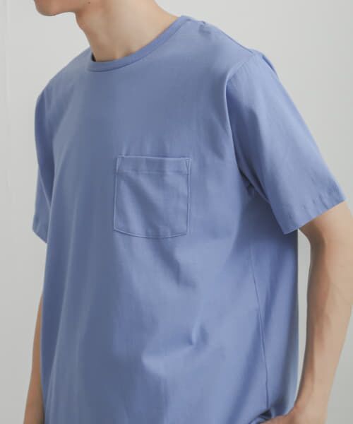 ＊＊SENSE OF PLACE by URBAN RESEARCH / センスオブプレイス バイ アーバンリサーチ Tシャツ | オーガニックコットンポケットTシャツ(5分袖)（ROYAL BLUE）