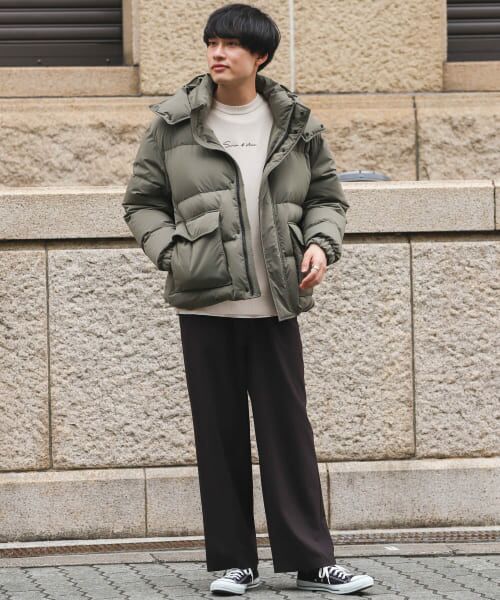hype名古屋 wide slacks ワイドスラックス セール】SIDE ZIP WIDE SLACKS PANTS/サイドジップワイド