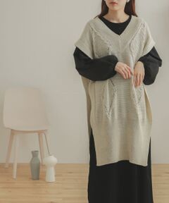ロングケーブルベスト