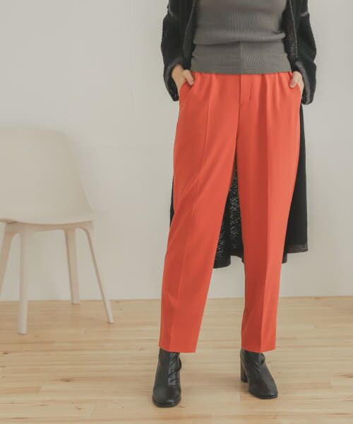 ＊＊SENSE OF PLACE by URBAN RESEARCH / センスオブプレイス バイ アーバンリサーチ その他パンツ | ジョーゼットテーパードパンツ（ORANGE）