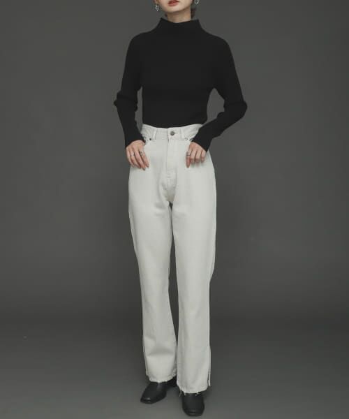 ＊＊SENSE OF PLACE by URBAN RESEARCH / センスオブプレイス バイ アーバンリサーチ その他パンツ | フェードカラースリットフレアカラーパンツ（IVORY）