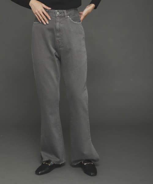 ＊＊SENSE OF PLACE by URBAN RESEARCH / センスオブプレイス バイ アーバンリサーチ その他パンツ | フェードカラースリットフレアカラーパンツ（CHARCOAL）