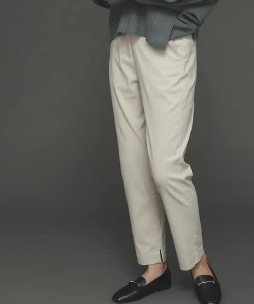 ＊＊SENSE OF PLACE by URBAN RESEARCH / センスオブプレイス バイ アーバンリサーチ その他パンツ | 『TALLサイズあり』ストレッチスリムテーパードパンツ（IVORY）