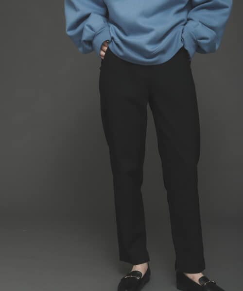 ＊＊SENSE OF PLACE by URBAN RESEARCH / センスオブプレイス バイ アーバンリサーチ その他パンツ | 『TALLサイズあり』ストレッチスリムテーパードパンツ（BLACK）