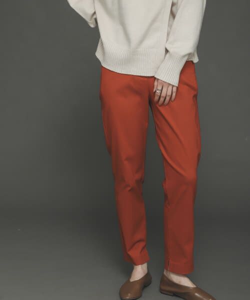 ＊＊SENSE OF PLACE by URBAN RESEARCH / センスオブプレイス バイ アーバンリサーチ その他パンツ | 『TALLサイズあり』ストレッチスリムテーパードパンツ（ORANGE）