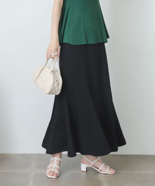 ＊＊SENSE OF PLACE by URBAN RESEARCH / センスオブプレイス バイ アーバンリサーチ スカート | マーメイドナロースカート（BLACK）