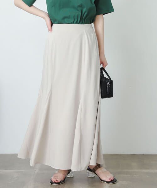 ＊＊SENSE OF PLACE by URBAN RESEARCH / センスオブプレイス バイ アーバンリサーチ スカート | マーメイドナロースカート（GREIGE）