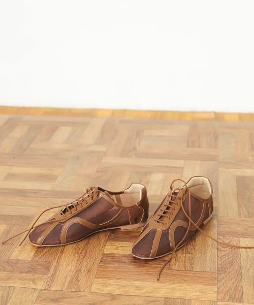 ＊＊SENSE OF PLACE by URBAN RESEARCH / センスオブプレイス バイ アーバンリサーチ スニーカー | チュールスニーカー（BROWN）