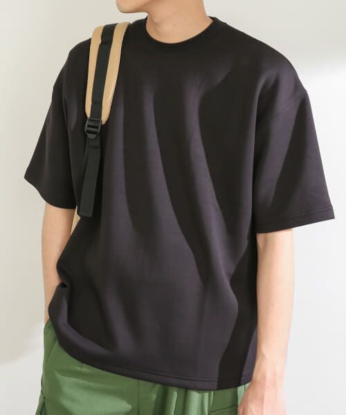 ＊＊SENSE OF PLACE by URBAN RESEARCH / センスオブプレイス バイ アーバンリサーチ Tシャツ | ダンボールポンチTシャツ(5分袖)（BLACK）