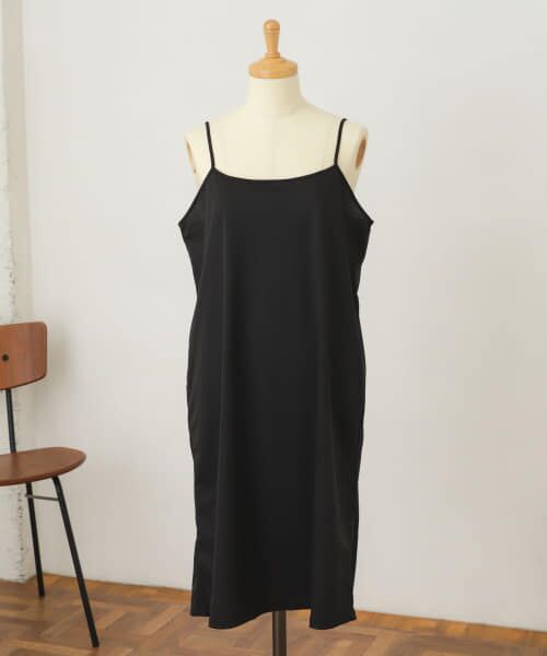 ＊＊SENSE OF PLACE by URBAN RESEARCH / センスオブプレイス バイ アーバンリサーチ その他インナー・ルームウェア | インナーキャミワンピース（BLACK）