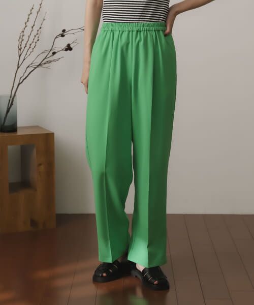 ＊＊SENSE OF PLACE by URBAN RESEARCH / センスオブプレイス バイ アーバンリサーチ その他パンツ | カラーイージーパンツ（L.GREEN）
