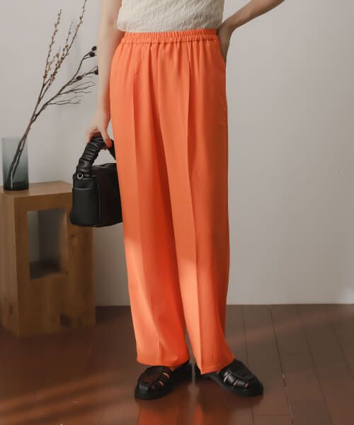 ＊＊SENSE OF PLACE by URBAN RESEARCH / センスオブプレイス バイ アーバンリサーチ その他パンツ | カラーイージーパンツ（ORANGE）
