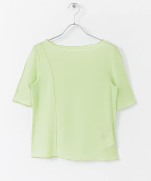 ＊＊SENSE OF PLACE by URBAN RESEARCH / センスオブプレイス バイ アーバンリサーチ Tシャツ | シアーカラフルメロートップ（GREEN）