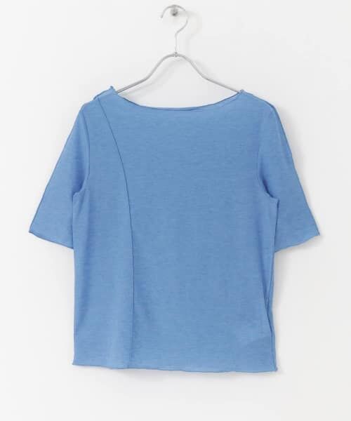 ＊＊SENSE OF PLACE by URBAN RESEARCH / センスオブプレイス バイ アーバンリサーチ Tシャツ | シアーカラフルメロートップ（BLUE）