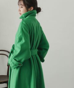 ウールライク2WAYステンカラーロングコート