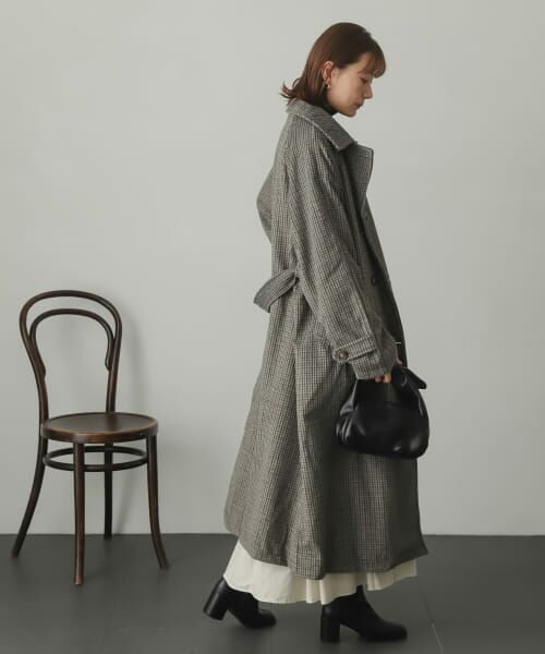 【超美品】items URBAN RESEARCH★ボアロングコート F・グレー URBAN RESEARCH - 【超美品】items URBAN RESEARCH☆ボアロング