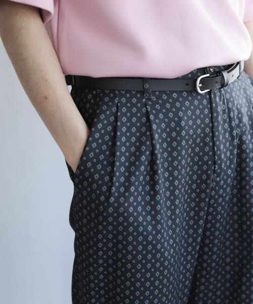 ＊＊SENSE OF PLACE by URBAN RESEARCH / センスオブプレイス バイ アーバンリサーチ その他パンツ | 『セットアップ対応』『イージーケア』コモンガラダブルタックワイドスラックス（KOMON1）