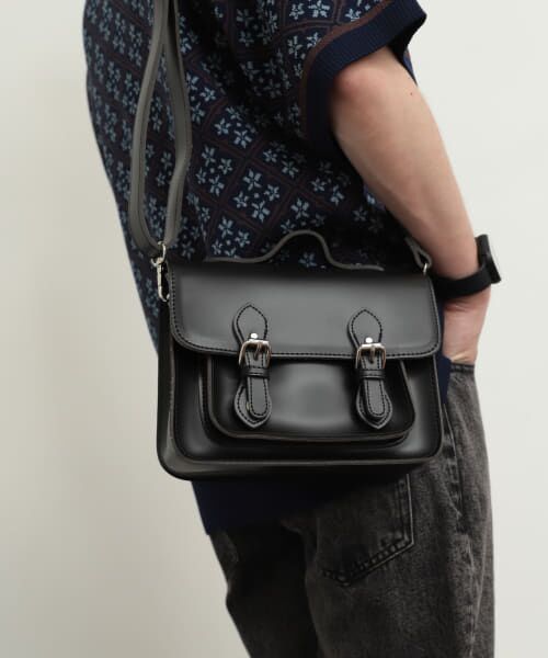 ＊＊SENSE OF PLACE by URBAN RESEARCH / センスオブプレイス バイ アーバンリサーチ ショルダーバッグ | サッチェルショルダーバッグ（BLK×BLK）