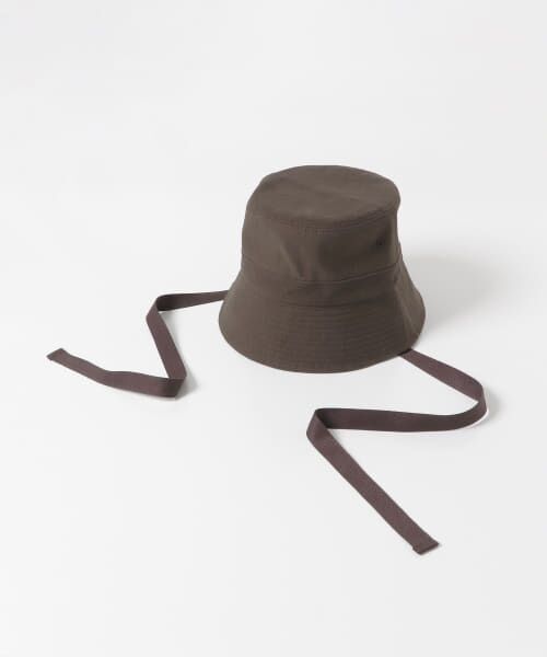 ＊＊SENSE OF PLACE by URBAN RESEARCH / センスオブプレイス バイ アーバンリサーチ ハット | 『ユニセックス』リボンツキツイルバケットハット（BROWN）