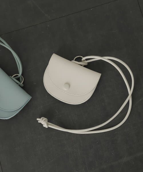 ＊＊SENSE OF PLACE by URBAN RESEARCH / センスオブプレイス バイ アーバンリサーチ ショルダーバッグ | ミニフラップショルダーバッグ（IVORY）